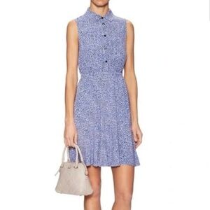 NWOT Kate Spade New York Blue Petals Sleeveless Dress, Women’s Small, Ditsy